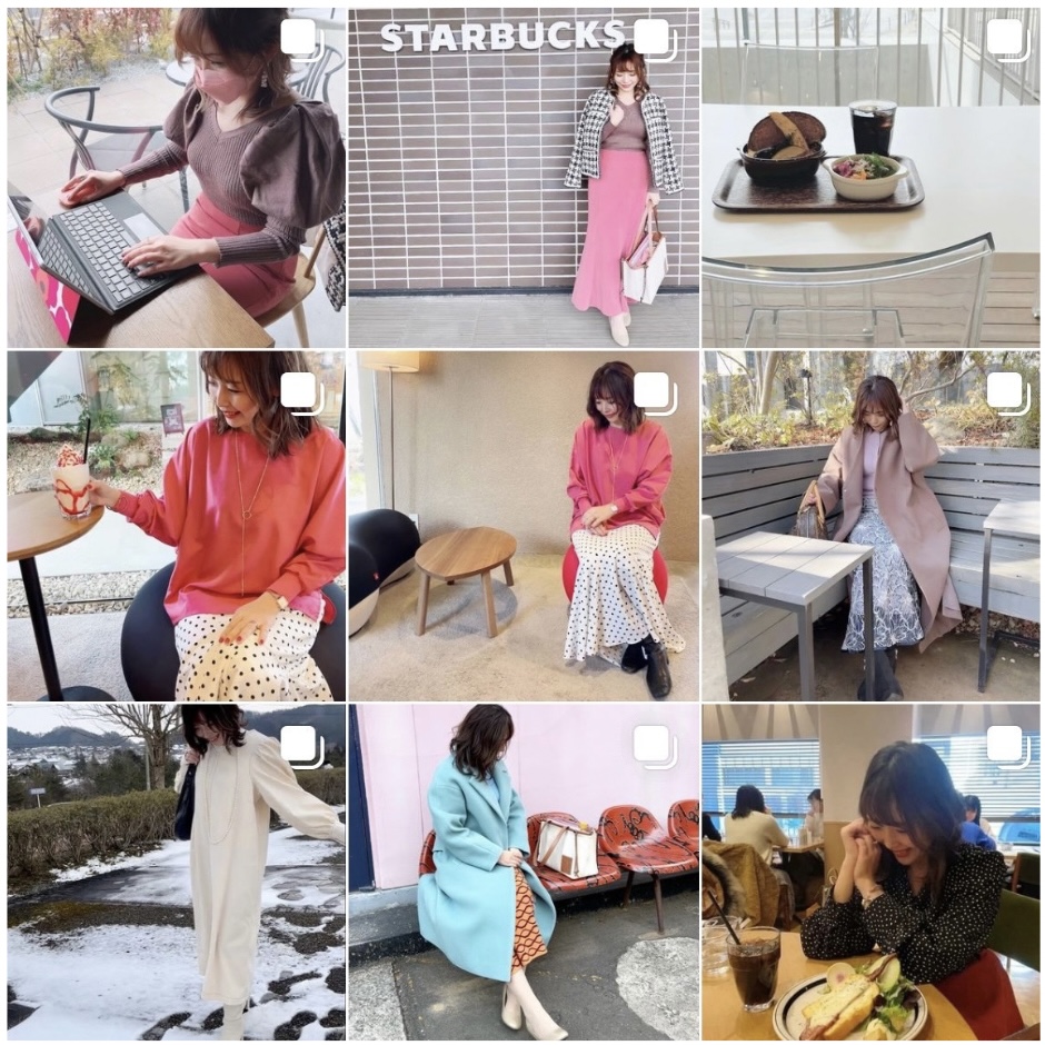 ドキドキしながら顔出しを始めた頃のInstagram